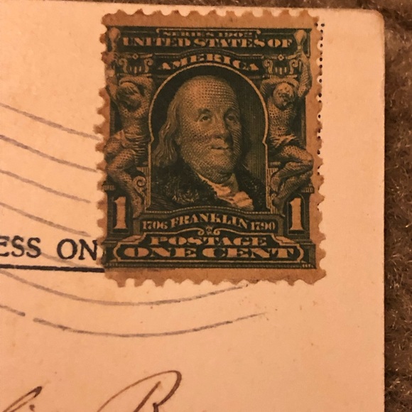 1900 stamp of Ben Franklin a gem 13 perf - Picture 4 of 8
